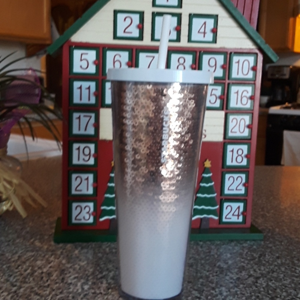Starbucks Holiday Sequin Cup..Gift ready